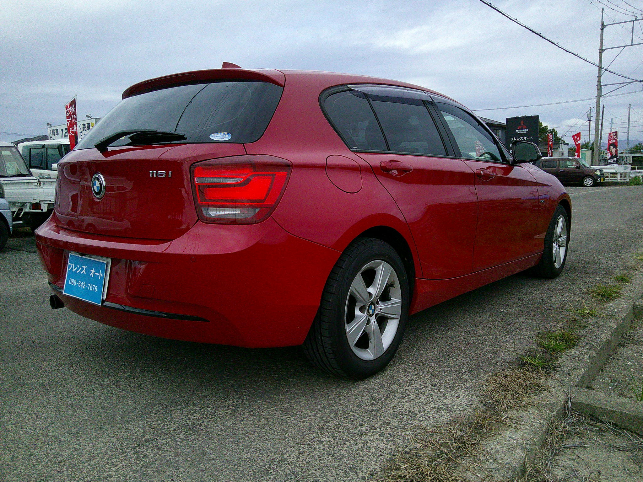 25年　BMW　116i スポーツ　車両本体62万円　支払総額68万円　修復歴無　走行42329ｋｍ　車検8年11月30日　ローン通らない方もご相談下さい。