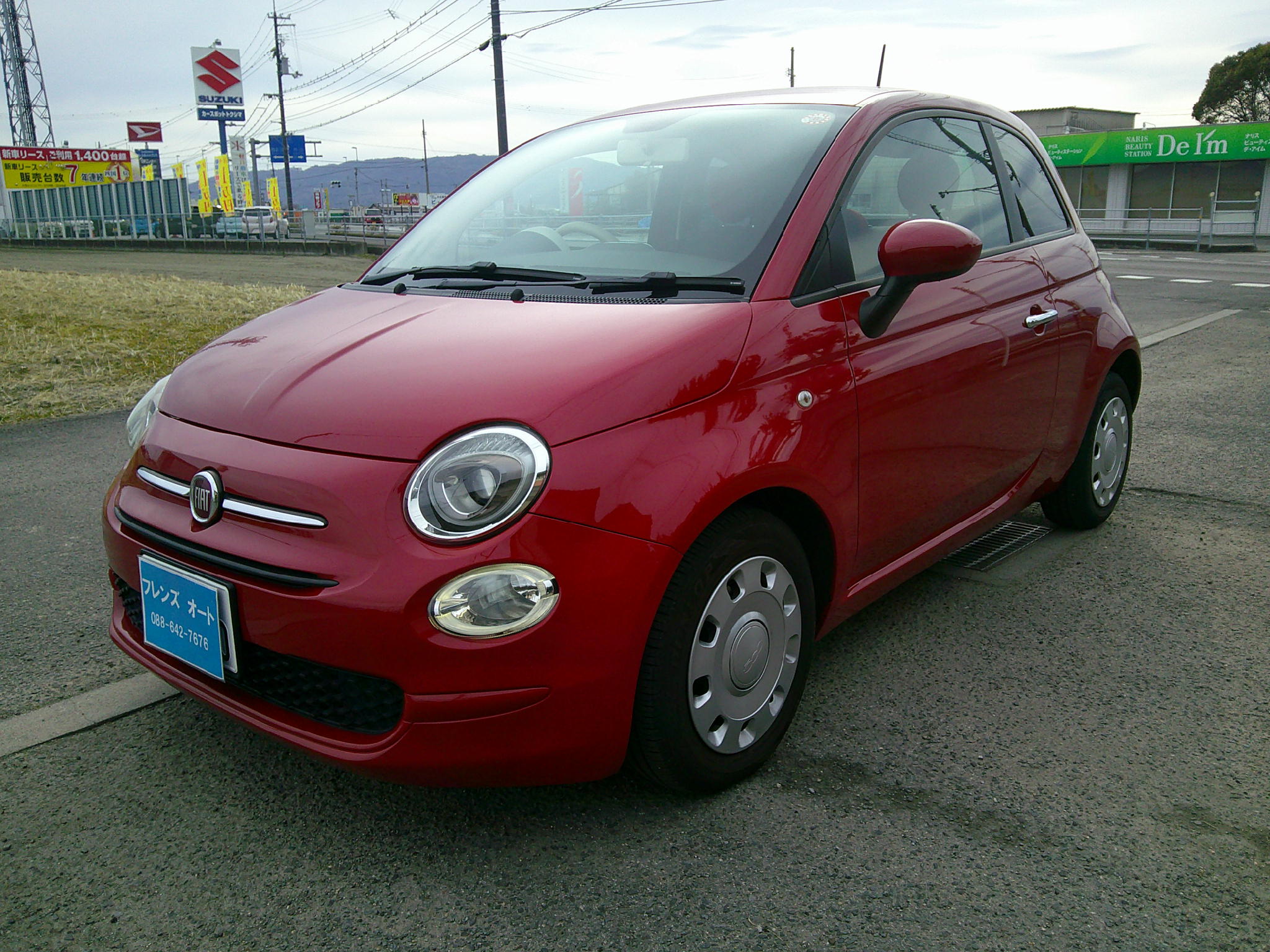 28年　フィアット500　ツインエアポップ　車輛本体71万円　支払総額75万円　修復歴無　車検9年８月29日　すぐ乗れます。